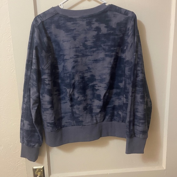 Athleta farallon cropped crewneck size medium navy - Picture 7 of 8